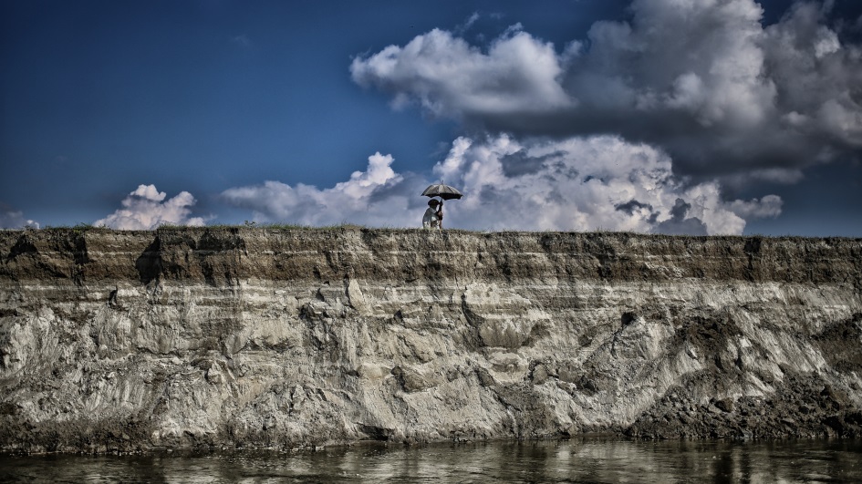Embankment of a Char (Bangladesh)